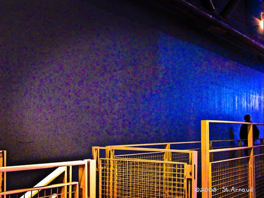 Pompidou Figure In Blue 
